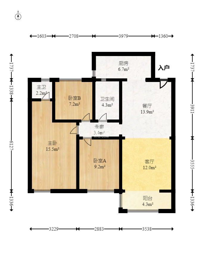 中建芙蓉嘉苑  3室2厅2卫   119.00万