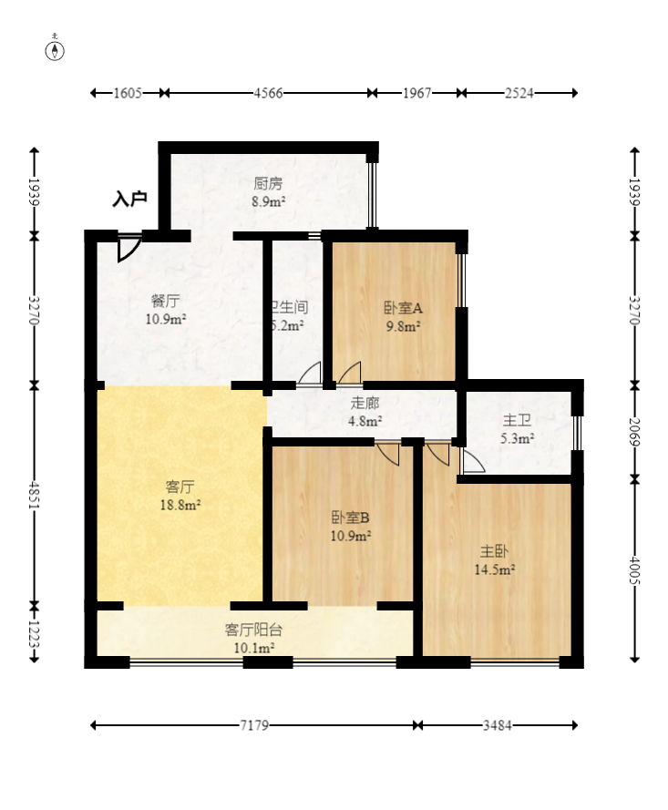 中建芙蓉嘉苑 3室2厅2卫 99.8万 中建芙蓉嘉苑 3室2厅2卫 99.8万户型图