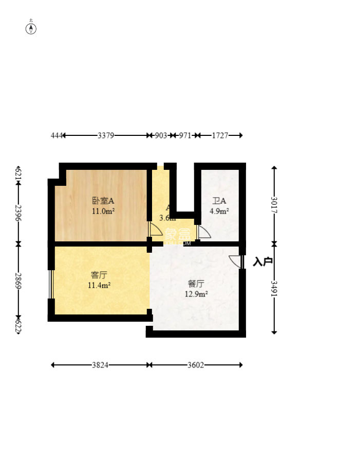 华远华时代  3室2厅2卫    88.0万