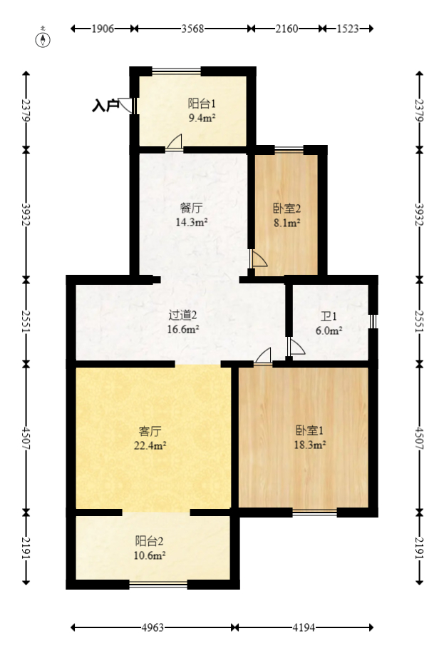 澳海澜庭 1室0厅0卫 83.5万 澳海澜庭 1室0厅0卫 83.5万户型图