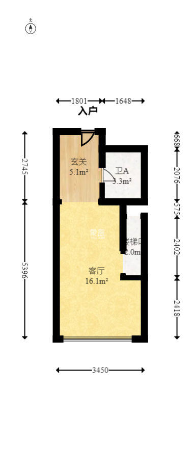 保利天禧EF区  2室1厅1卫   50.00万