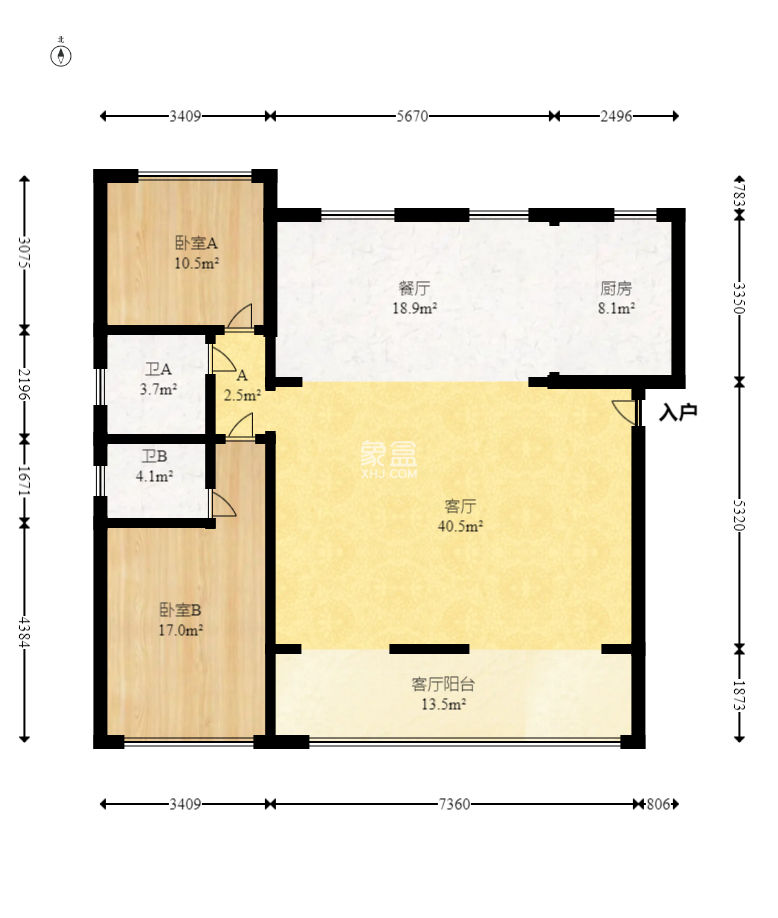 華杰天驕（濱江福源里）  5室2廳1衛(wèi)   352.00萬