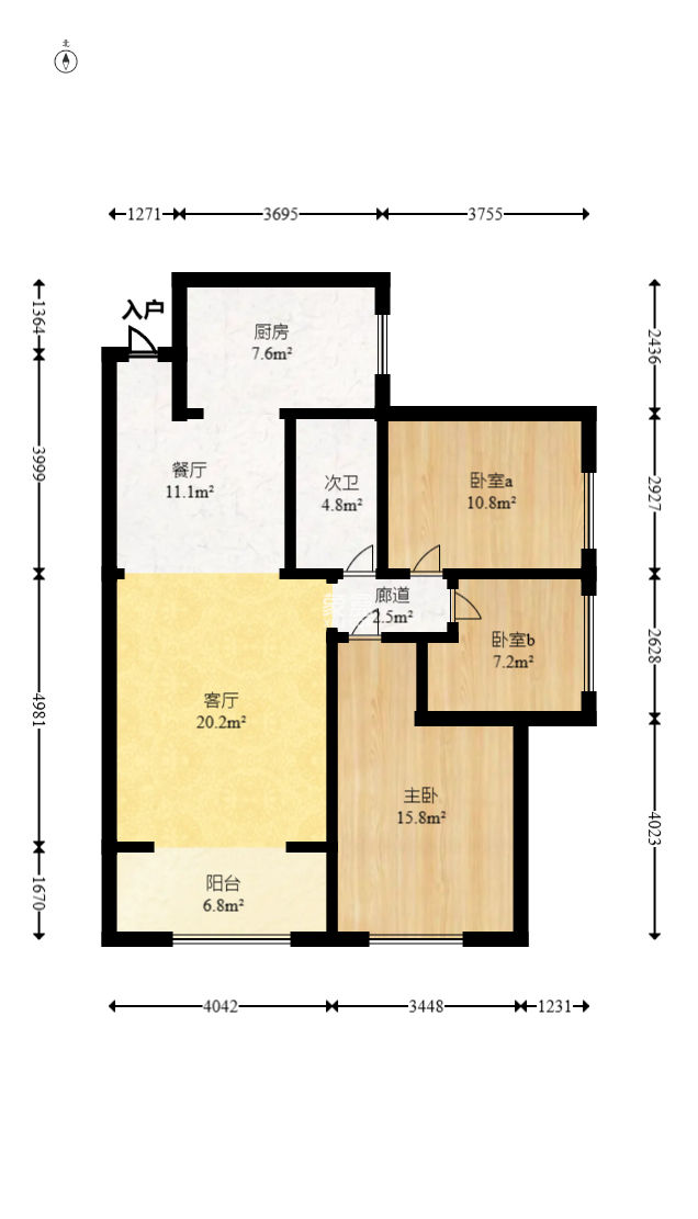 麓谷星辰  3室2廳1衛(wèi)   92.00萬