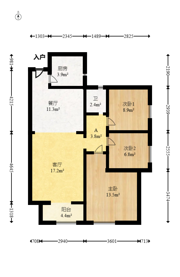 湖湾世景  3室2厅1卫    58.0万 湖湾世景  3室2厅1卫    58.0万户型图