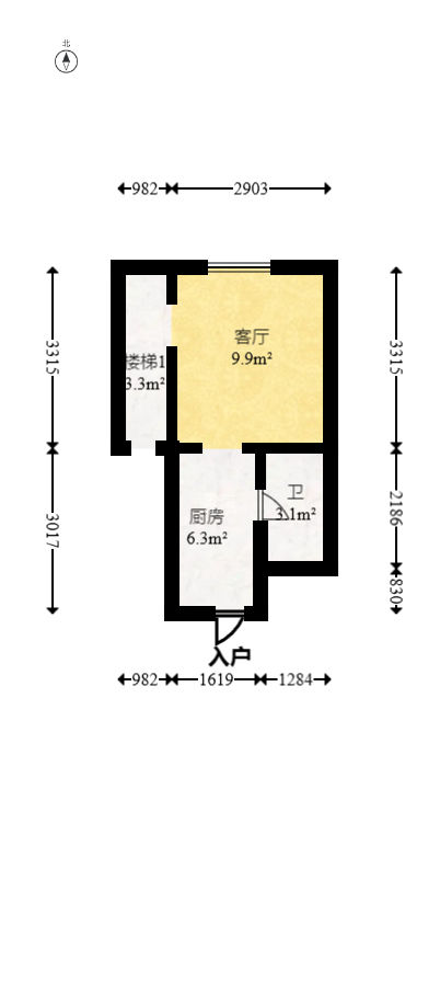 珠江花城好世界  1室1厅1卫   34.00万