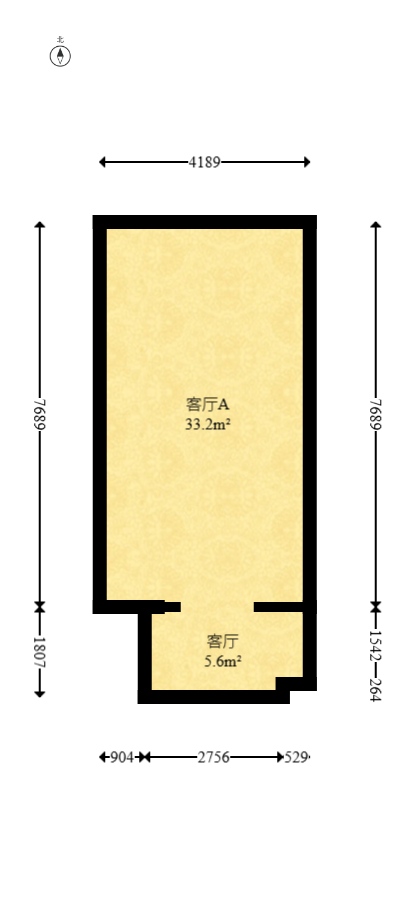 星沙一区 3室2厅2卫 338.0万 星沙一区 3室2厅2卫 338.0万户型图