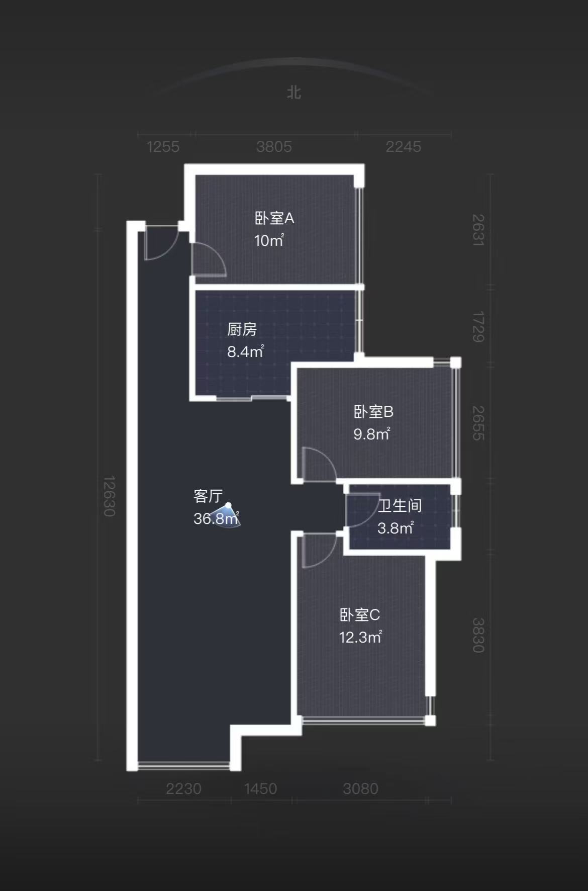 金轮翡翠名园  3室2厅1卫    75.0万 金轮翡翠名园  3室2厅1卫    75.0万室内图