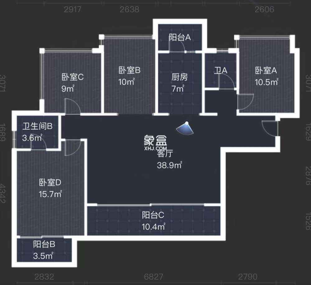 翡翠公园（北大资源）  4室2厅2卫   71.00万
