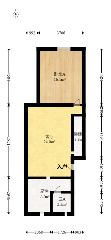 金帆小区  3室2厅1卫   48.00万室内图1