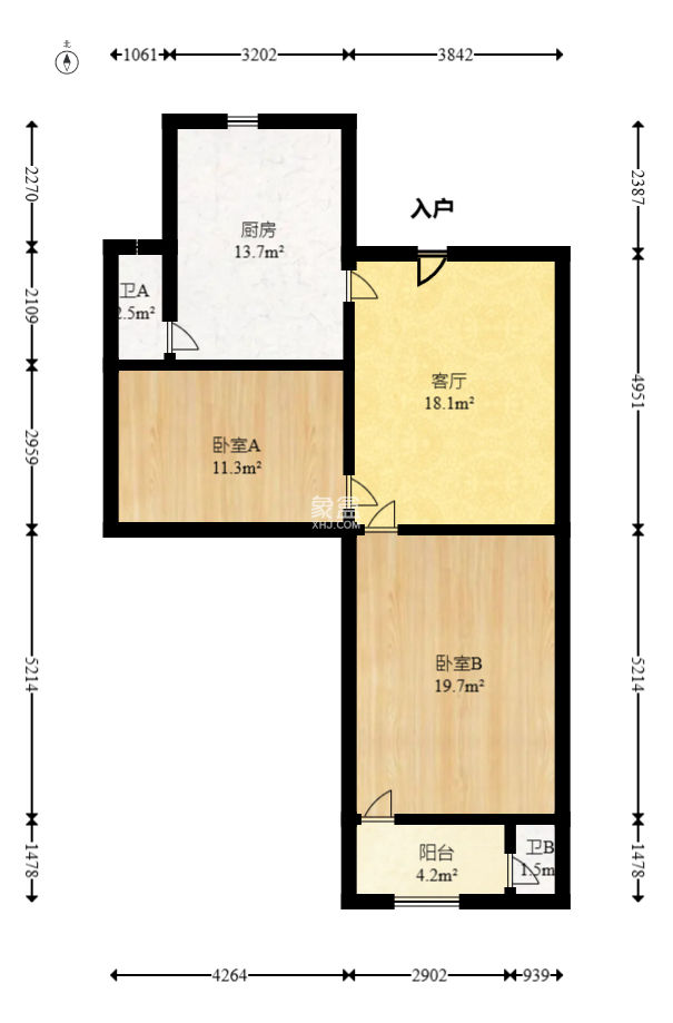 油铺街长沙晚报宿舍  2室1厅1卫   60.00万