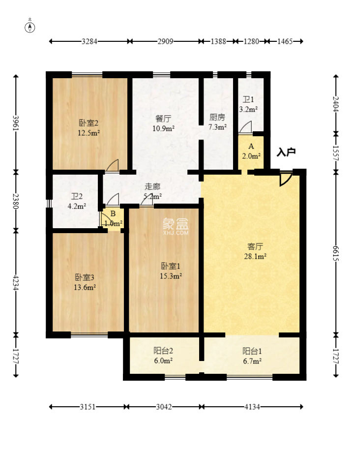 三湘小区  3室2厅2卫   79.80万