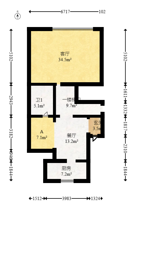香格里麓山别墅  6室3厅4卫    450.0万室内图1