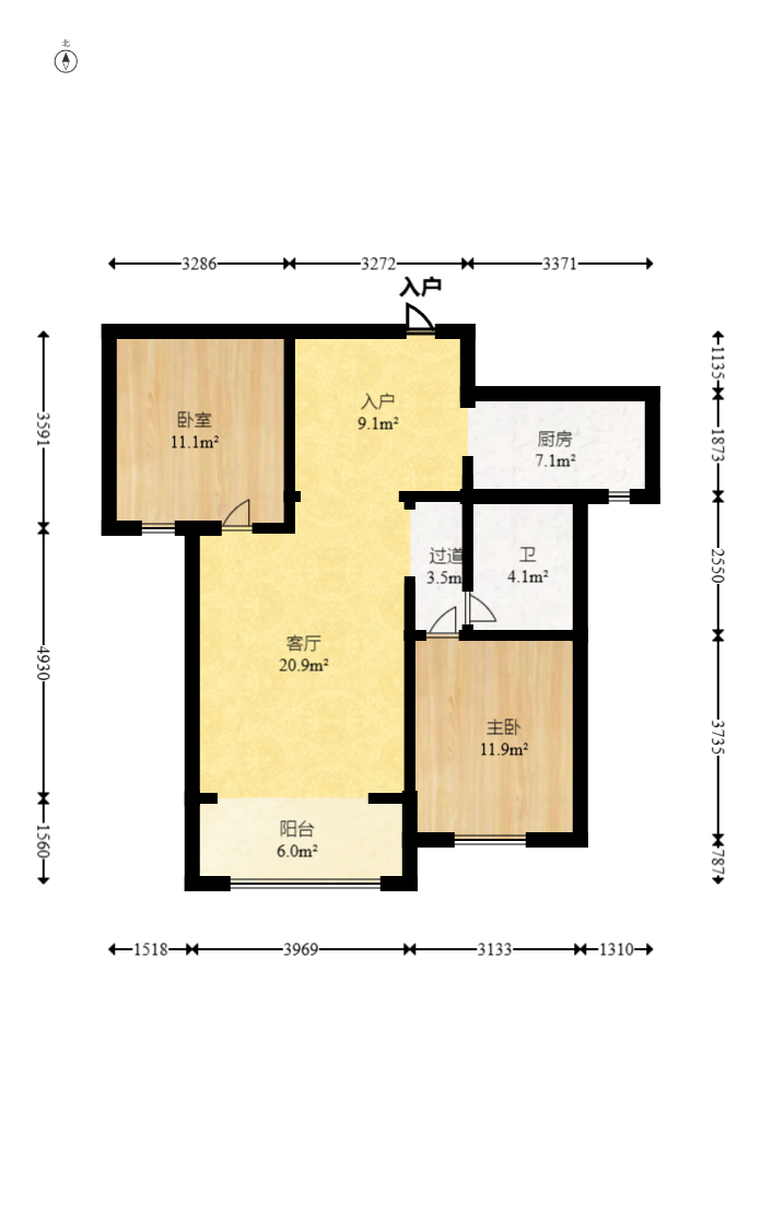 楚天世纪城西苑  2室2厅1卫    66.0万 楚天世纪城西苑  2室2厅1卫    66.0万户型图