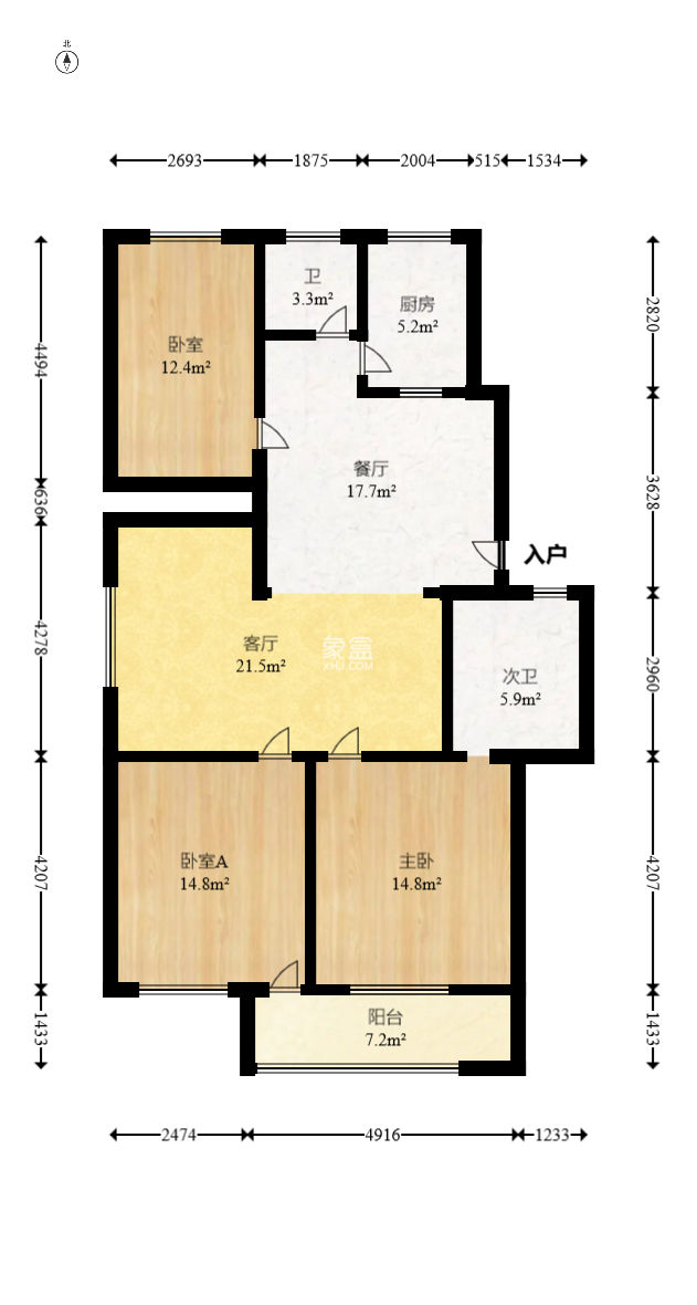 中南汽车世界  3室2厅1卫    33.8万