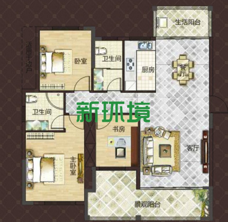 建行宿舍  3室2厅2卫   900.00元/月室内图