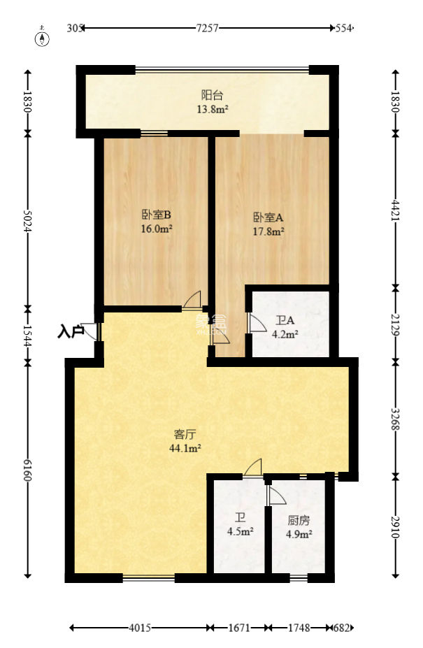 麓谷沐春园  3室2厅1卫   56.00万