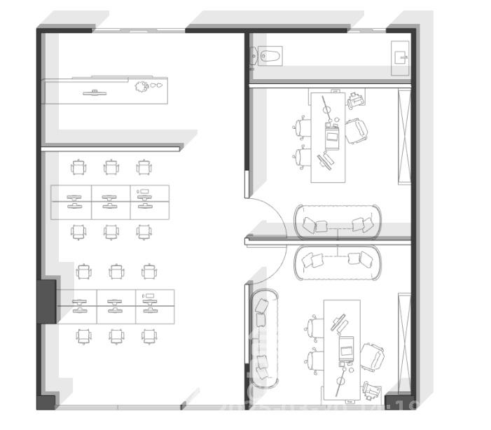 奥克斯广场  2室1厅1卫   5200.00元/月室内图