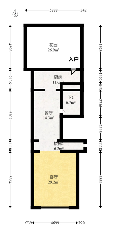 龙湖湘风原著(龙湖湘风星城)  6室1厅4卫    470.0万 龙湖湘风原著(龙湖湘风星城)  6室1厅4卫    470.0万户型图