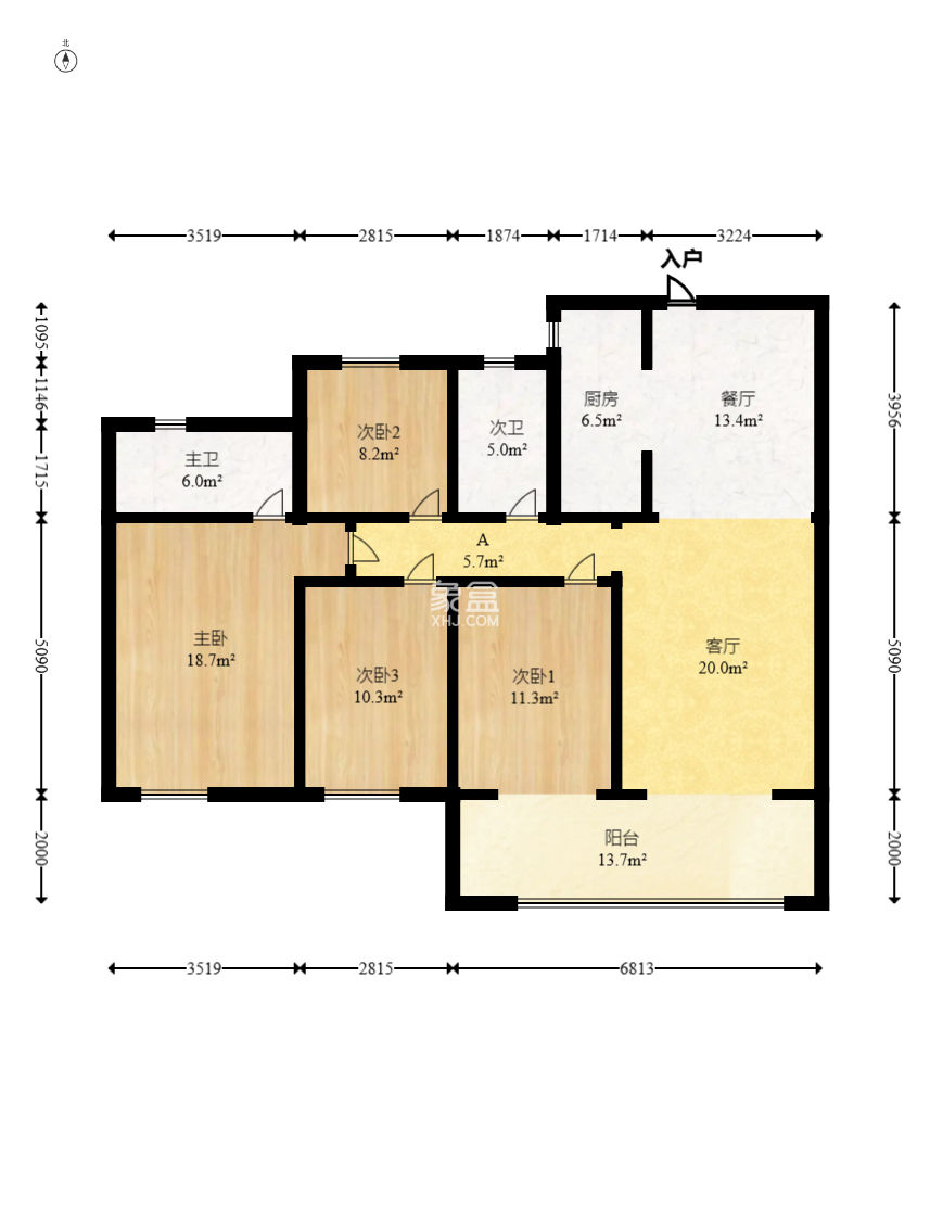 嘉宇北部湾BC区  4室2厅2卫    75.0万