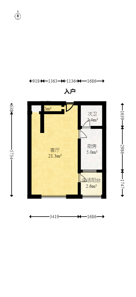 椰城花园 3室2厅2卫 180.0万 椰城花园 3室2厅2卫 180.0万户型图