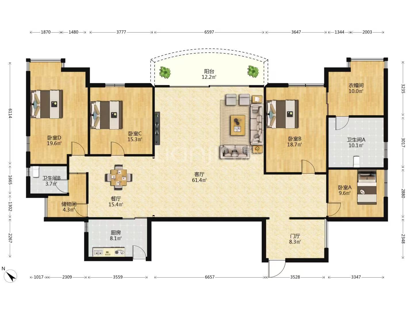 丽晶温泉海景花园一期(别名:丽晶维港、丽晶海景花园) 5室2厅2卫 315.0万 丽晶温泉海景花园一期(别名:丽晶维港、丽晶海景花园) 5室2厅2卫 315.0万户型图
