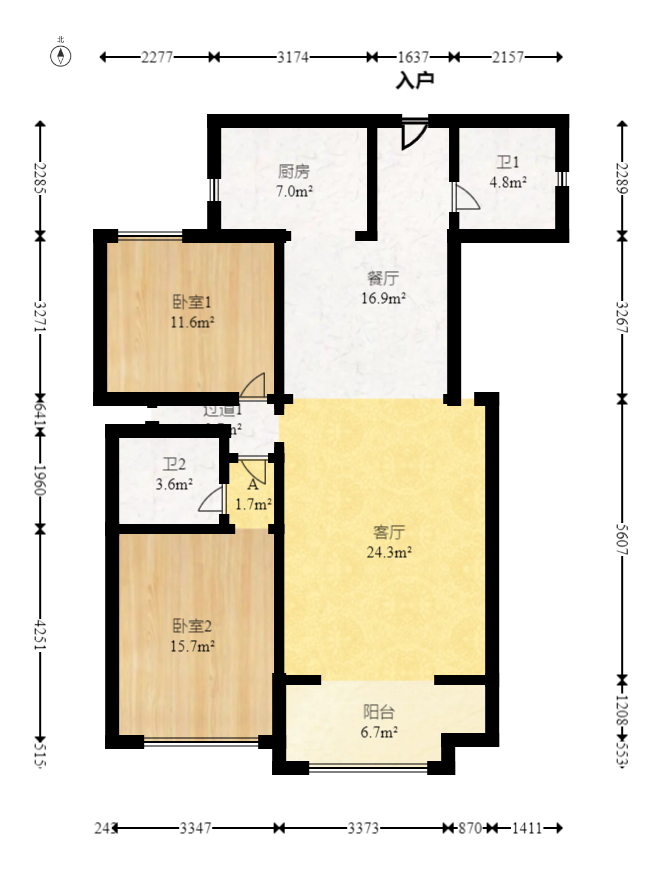 越秀湘江星汇城二期  4室2厅2卫    128.0万 越秀湘江星汇城二期  4室2厅2卫    128.0万户型图