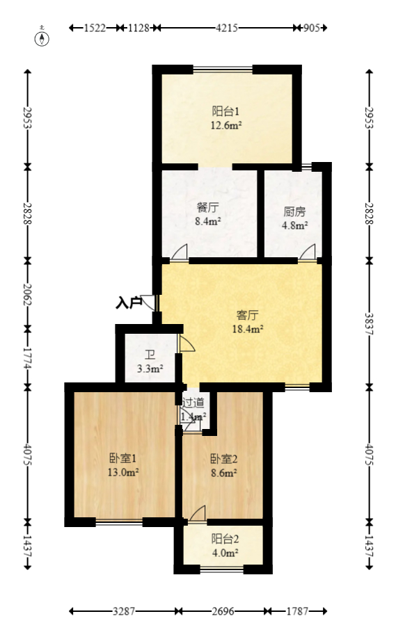 德政园  3室2厅1卫    35.0万 德政园  3室2厅1卫    35.0万户型图