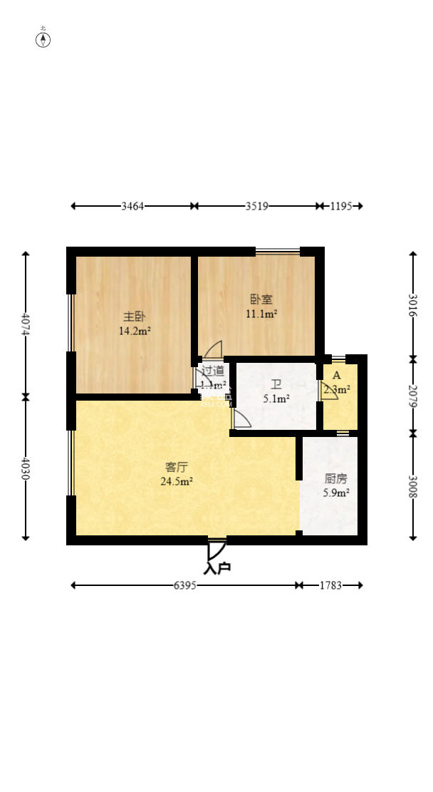 晶华美地  2室2厅1卫    37.8万 晶华美地  2室2厅1卫    37.8万户型图
