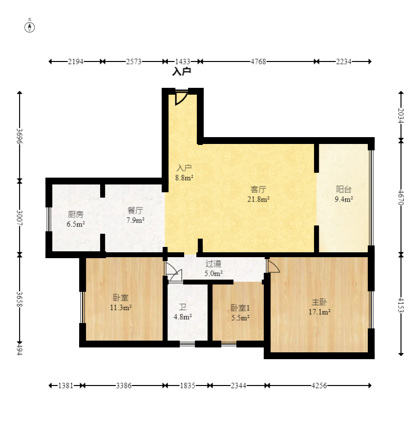 凯通国际城(凯通朝庭)  3室2厅1卫    120.0万 凯通国际城(凯通朝庭)  3室2厅1卫    120.0万户型图