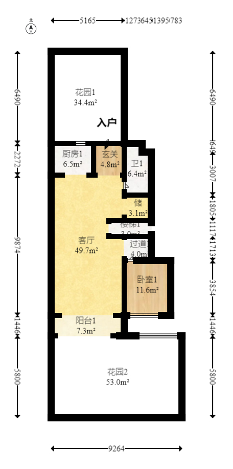 时代建发和著 4室2厅3卫 363.0万 时代建发和著 4室2厅3卫 363.0万户型图