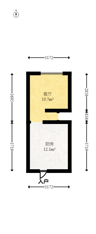 碧桂园翘楚棠  1室0厅0卫   25.00万室内图1