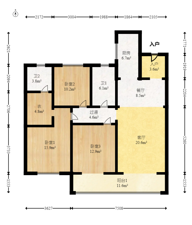金辉优步学府 1室0厅0卫 91.8万 金辉优步学府 1室0厅0卫 91.8万户型图