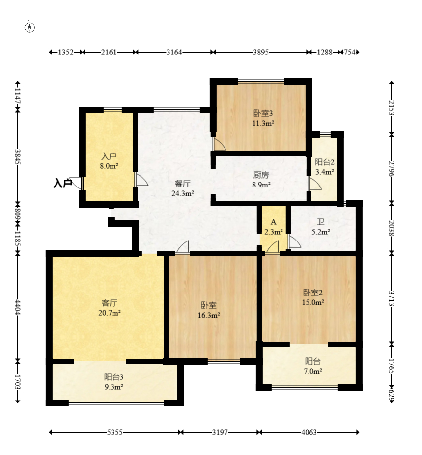 金科东方大院三四期 6室2厅2卫 198.0万 金科东方大院三四期 6室2厅2卫 198.0万户型图