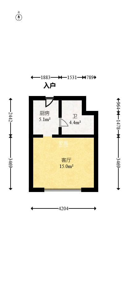 五一鉆界  1室0廳0衛(wèi)   40.00萬(wàn)