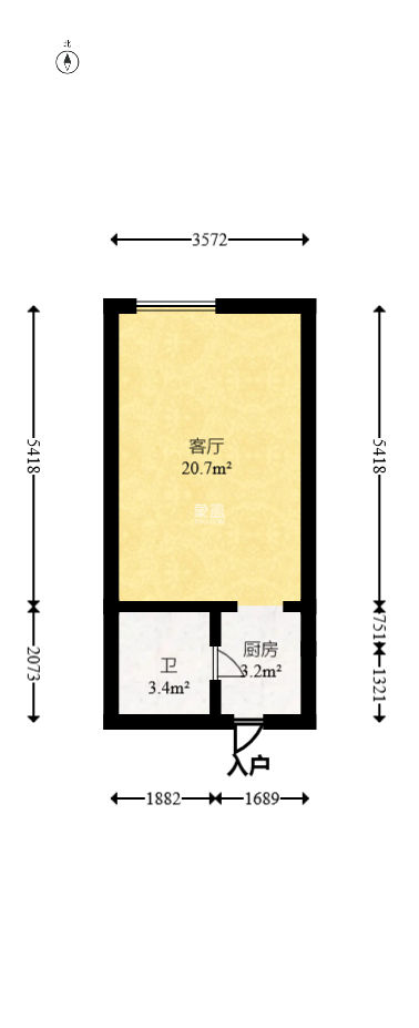 和府  1室1廳1衛(wèi)   35.00萬