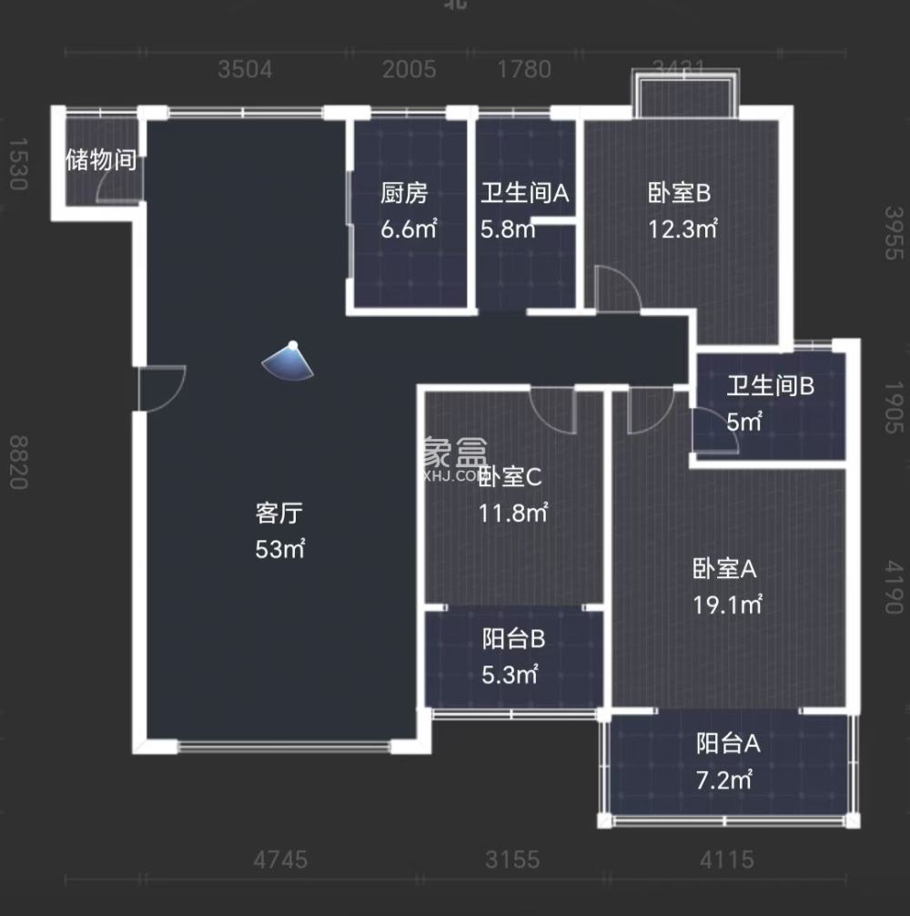 楚天花园 3室2厅2卫 45.0万 楚天花园 3室2厅2卫 45.0万室内图