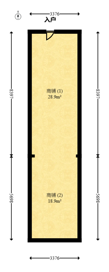 汽车西站商贸城(河西望城坡) 1室1厅1卫 155.0万 汽车西站商贸城(河西望城坡) 1室1厅1卫 155.0万户型图