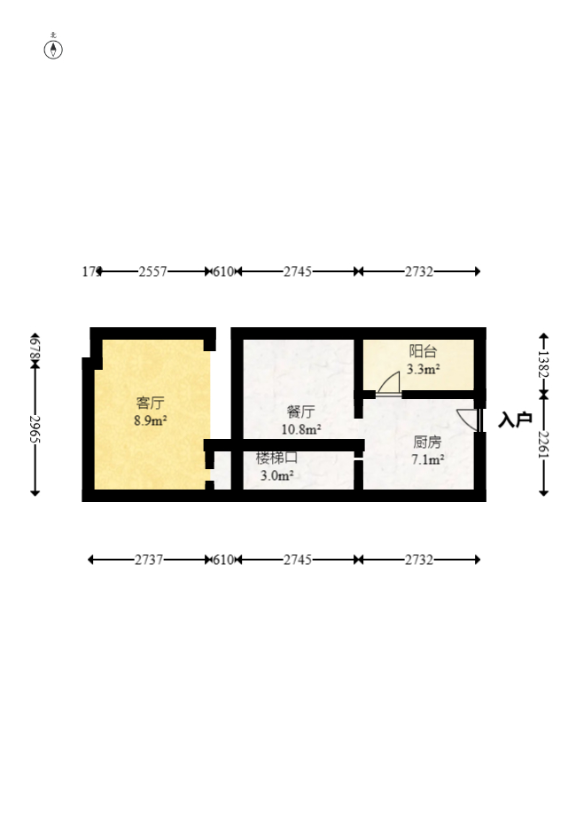 中建芙蓉嘉苑  1室1厅1卫   33.00万室内图1