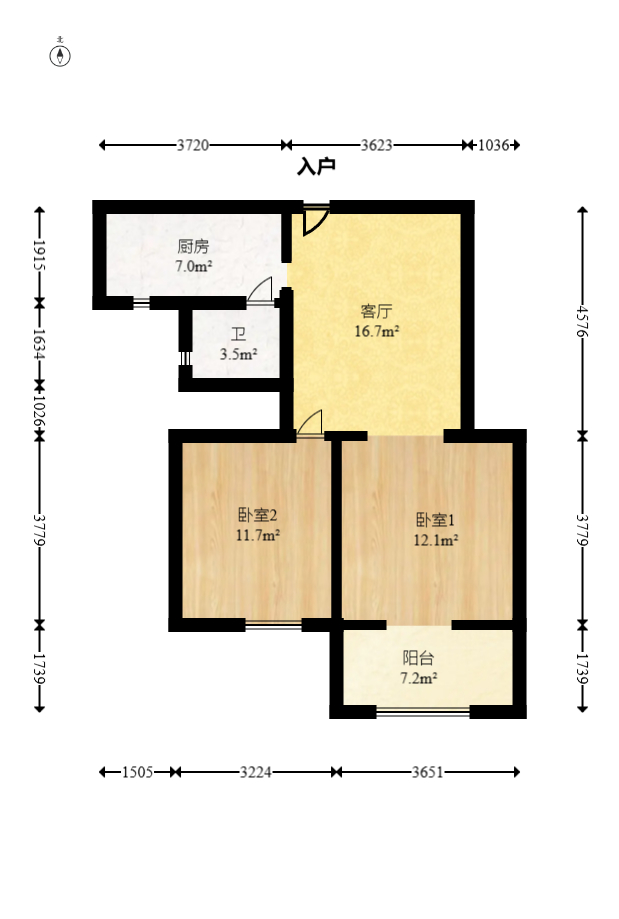 丽星景园  2室1厅1卫    53.8万 丽星景园  2室1厅1卫    53.8万户型图