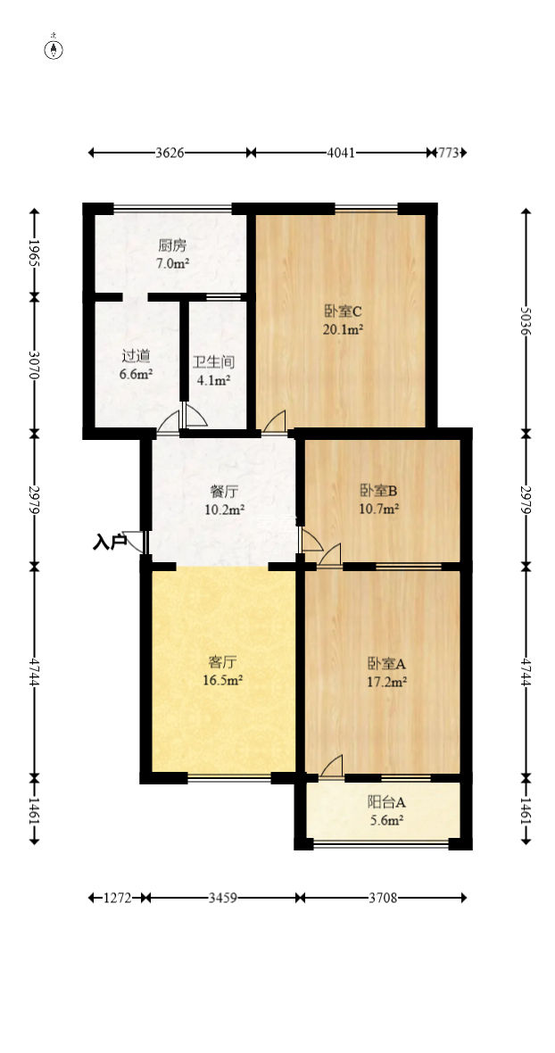东塘电力院  3室2厅1卫    105.0万