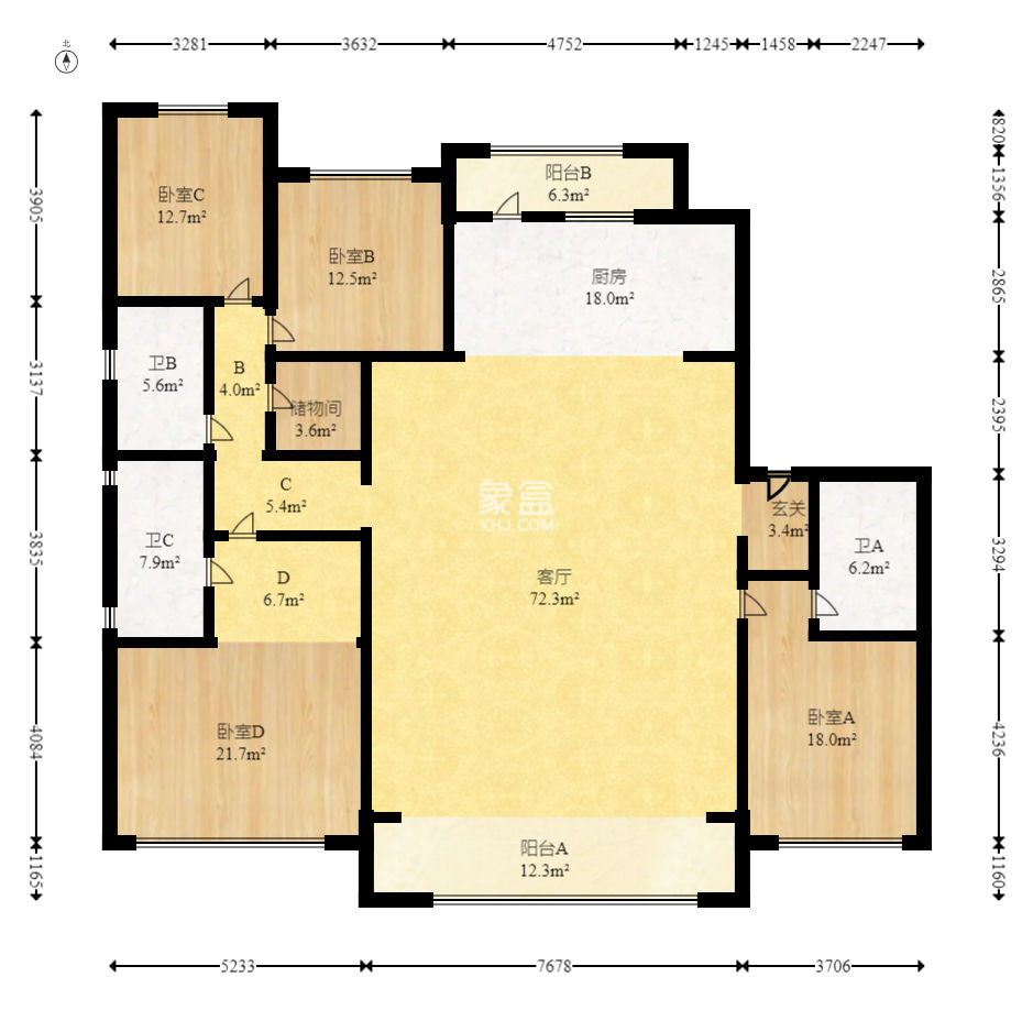 建发养云  1室0厅0卫   600.00万
