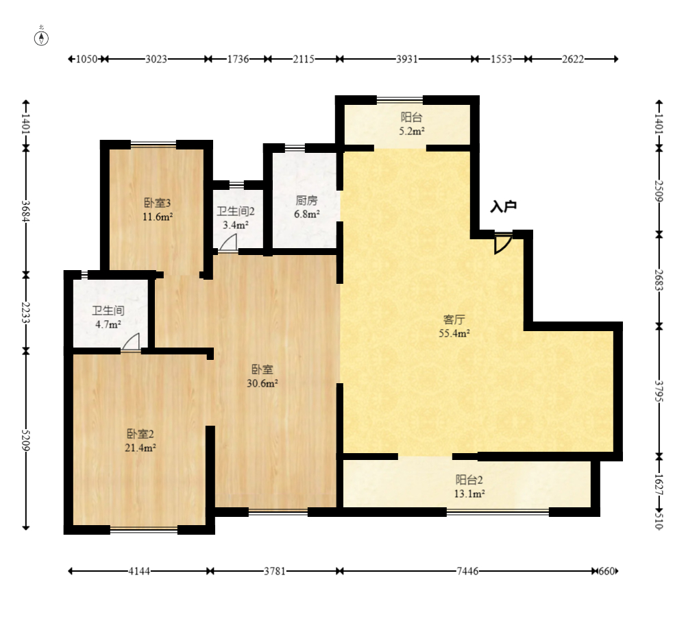 中交中央公园D5区 5室2厅2卫 215.0万 中交中央公园D5区 5室2厅2卫 215.0万户型图