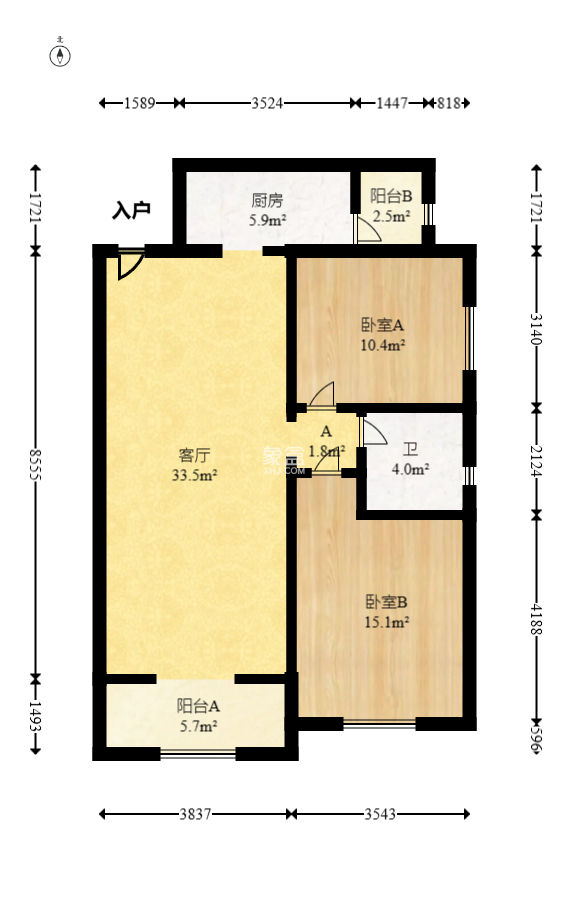 恒大雅苑  1室0厅0卫   71.80万