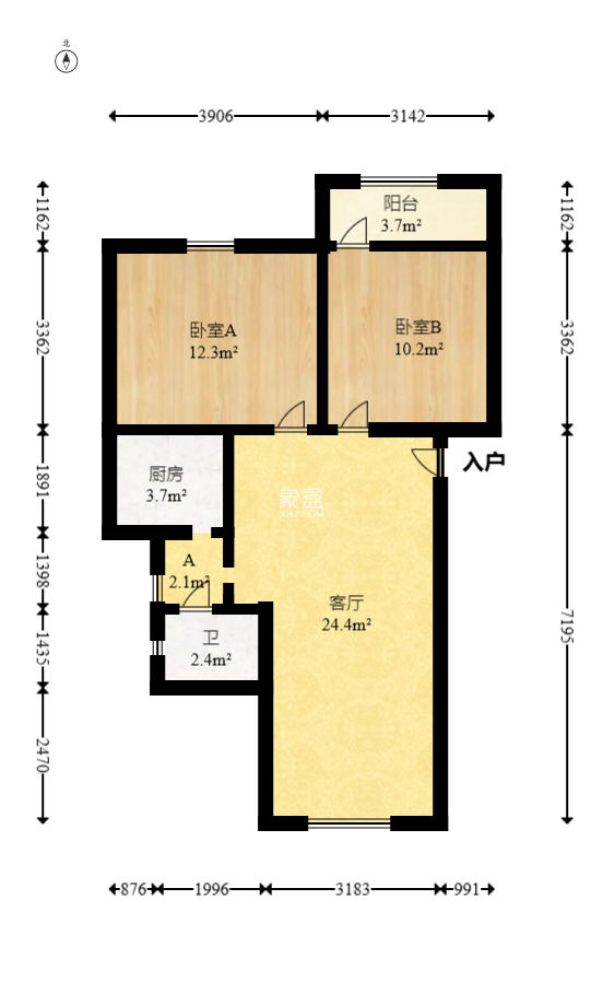 湘仪家园  2室1厅1卫   52.00万