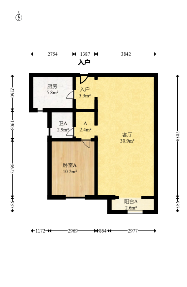 保利城(中航城国际社区、郡原美村) 4室2厅2卫 79.8万 保利城(中航城国际社区、郡原美村) 4室2厅2卫 79.8万户型图