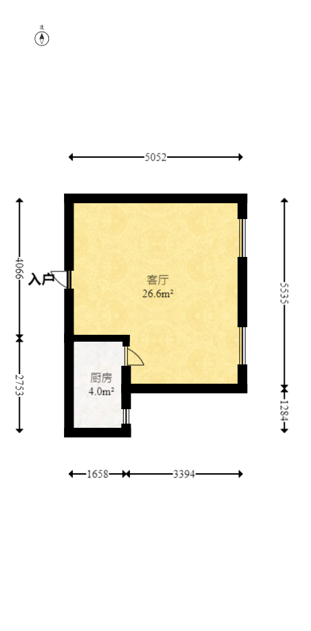 新城悦隽公园  2室2厅2卫   25.80万室内图1