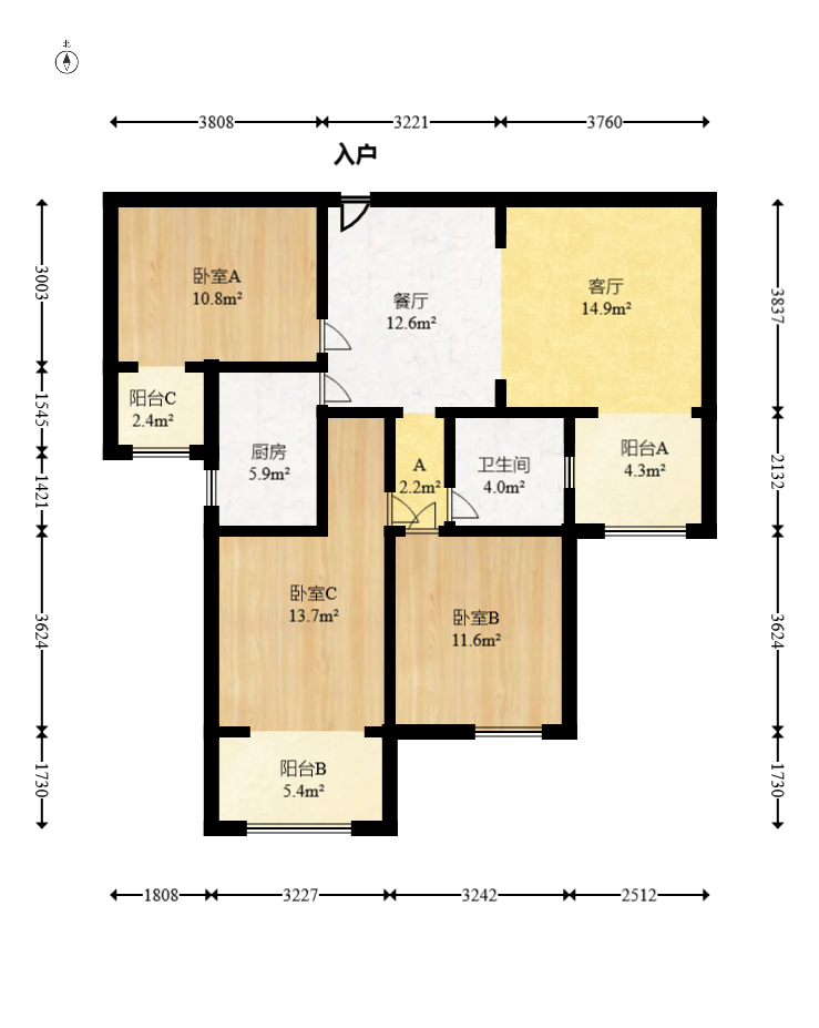 怡海星城  3室2厅1卫    52.0万 怡海星城  3室2厅1卫    52.0万户型图