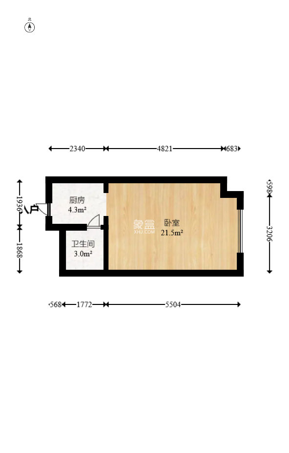 五矿万境蓝山  1室1厅1卫   28.80万