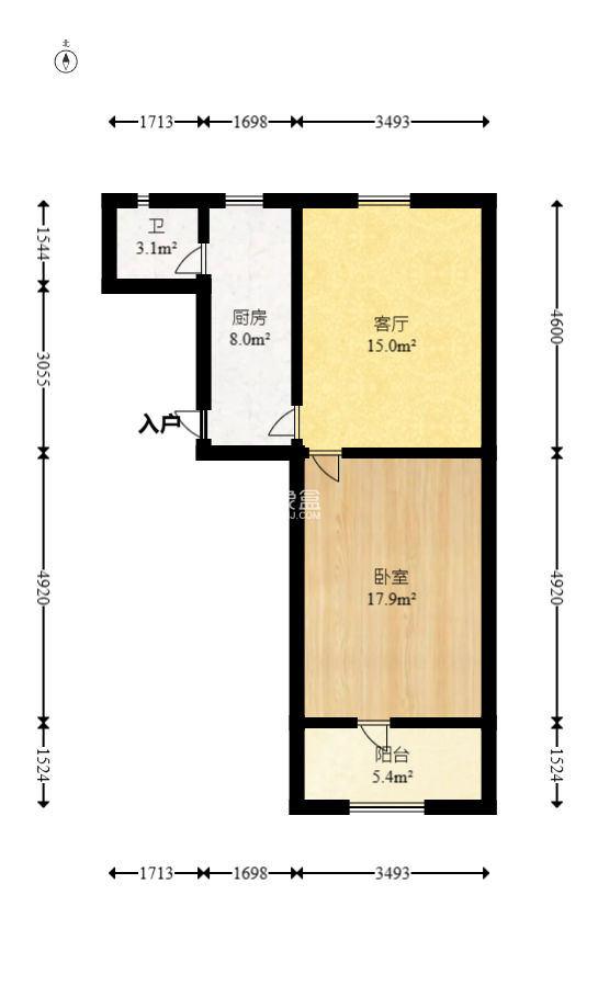 浦沅生活二區(qū)  1室1廳1衛(wèi)   28.00萬