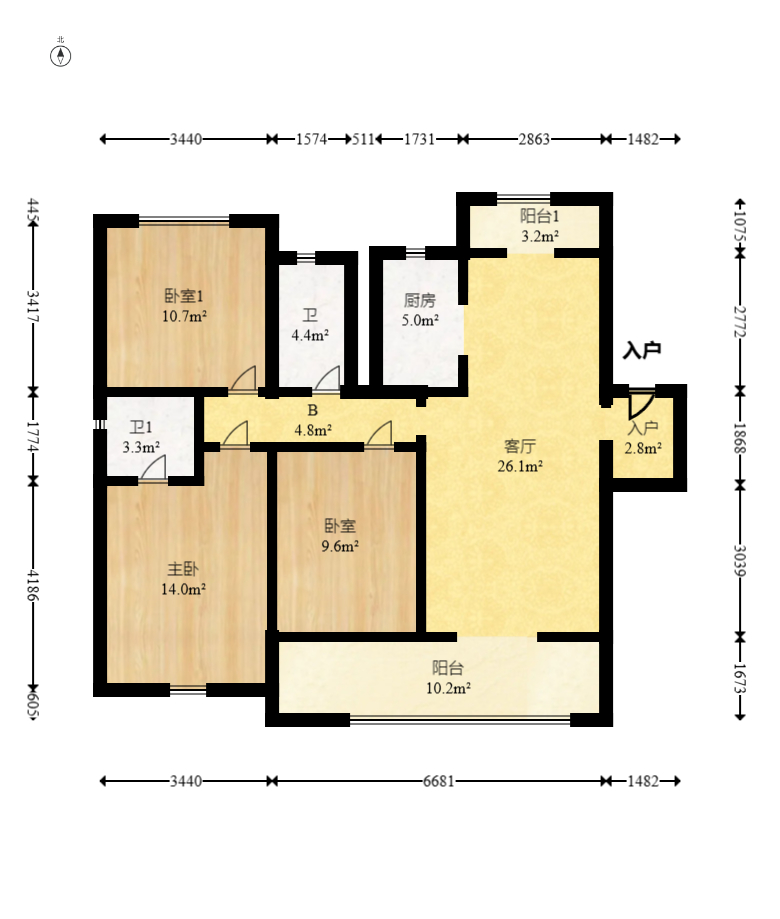 荣盛锦绣学府  3室2厅2卫    100.0万 荣盛锦绣学府  3室2厅2卫    100.0万户型图